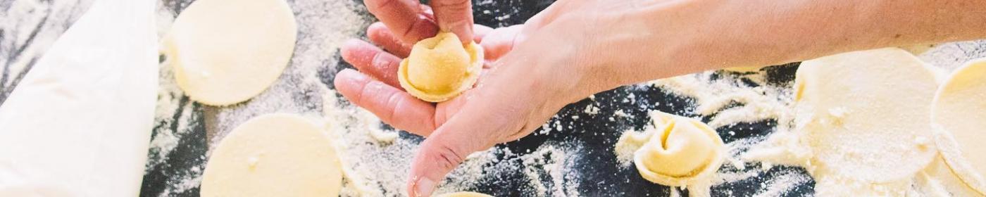 homemade pasta making