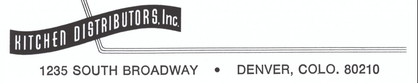 History of Kitchen Distributors