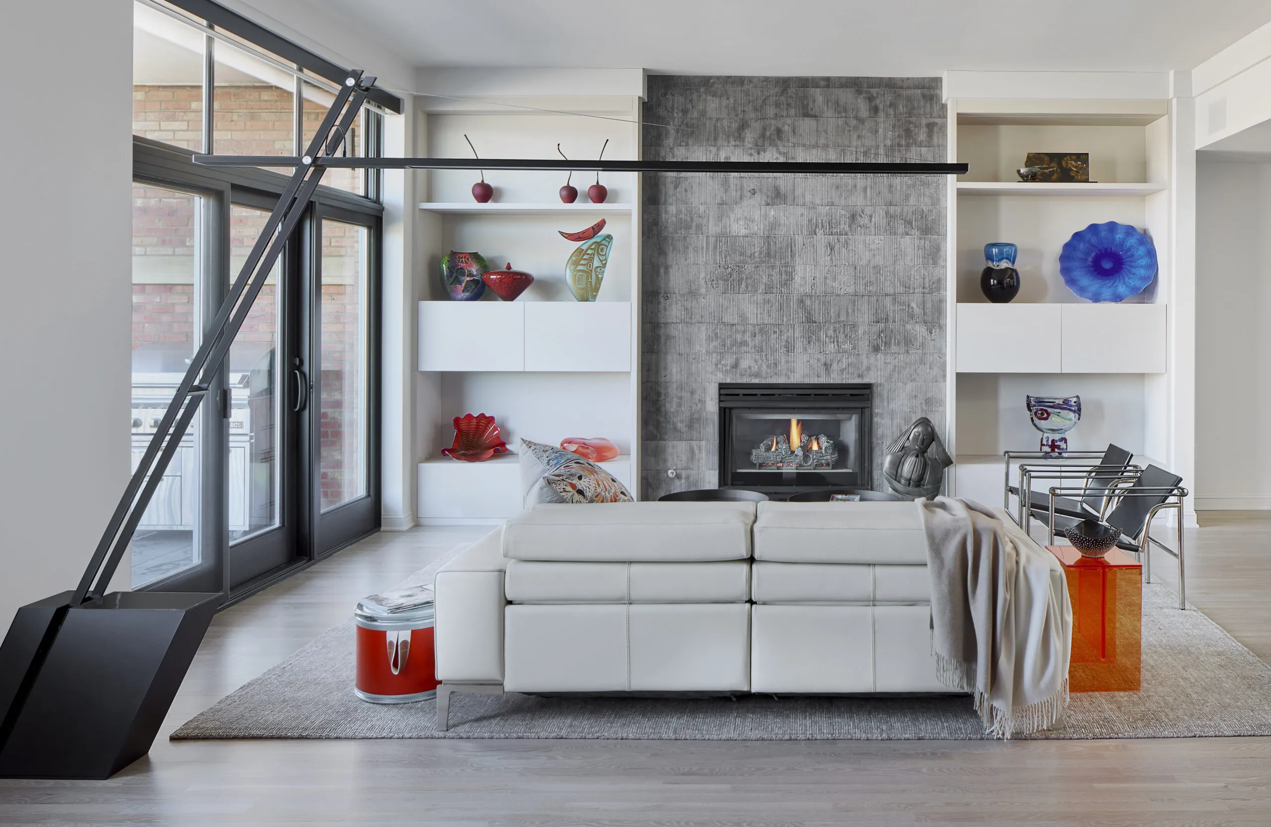 contemporary living room designed by Kitchen Distributors