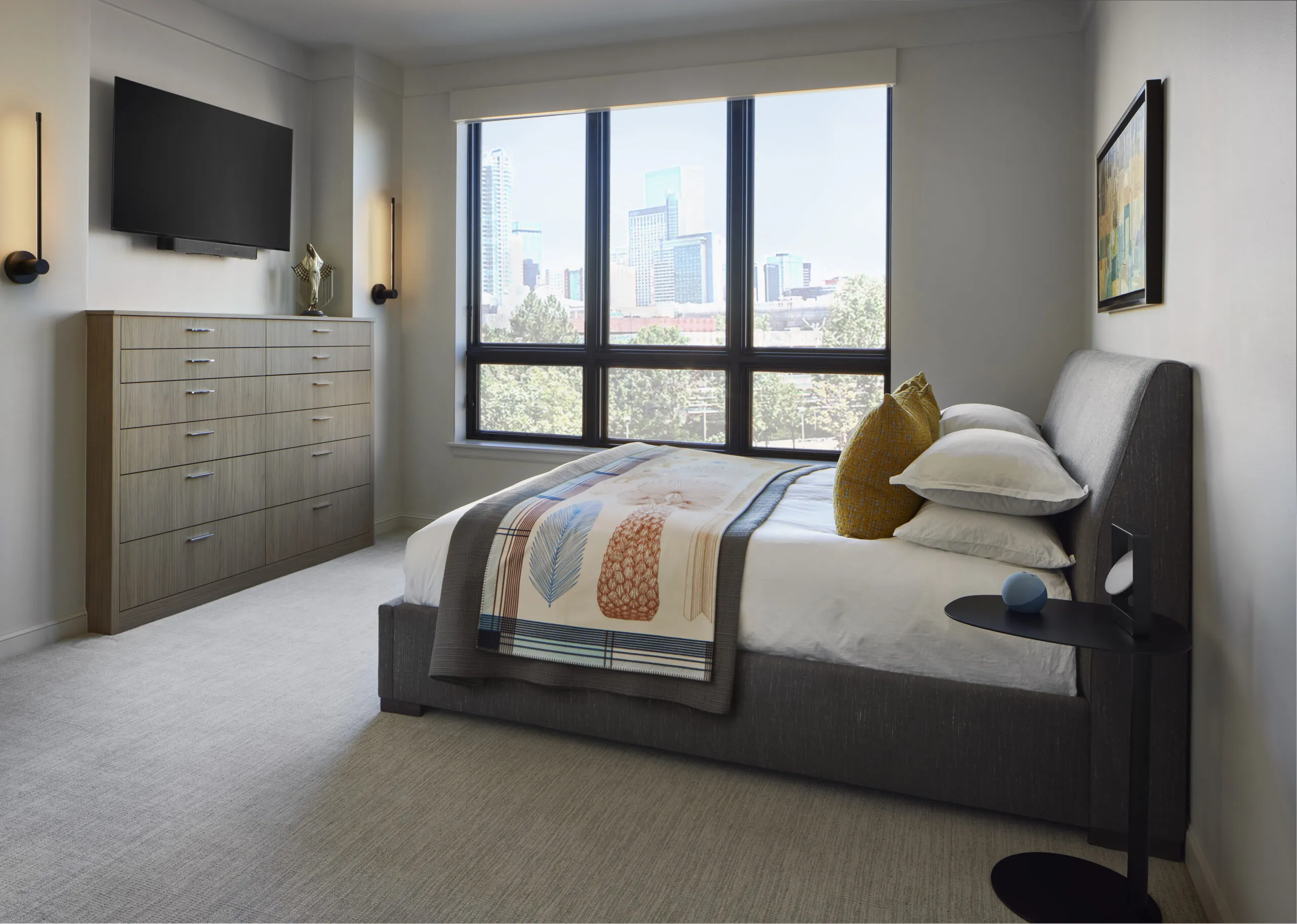 contemporary bedroom in denver, co designed by kitchen distributors