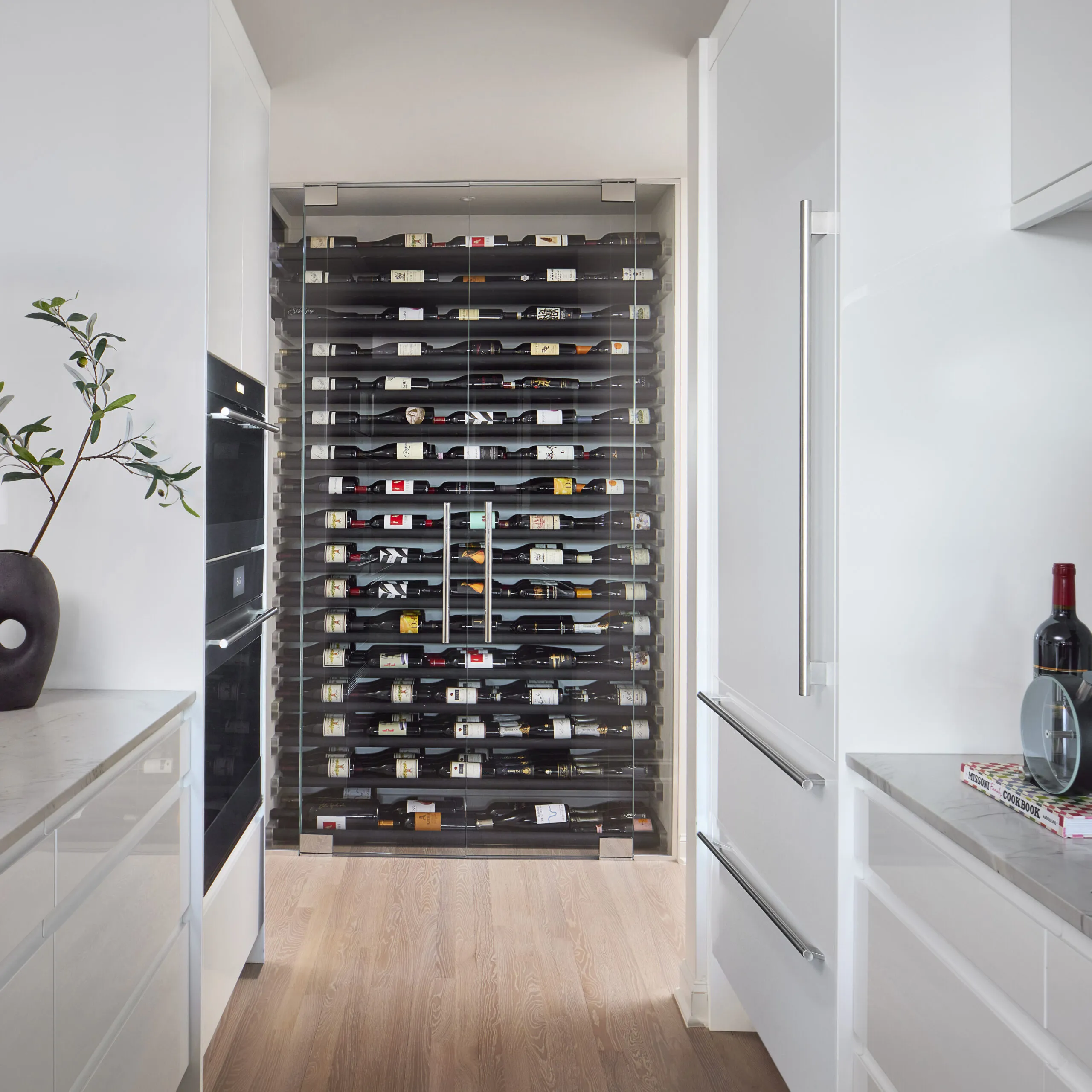glass wine cellar