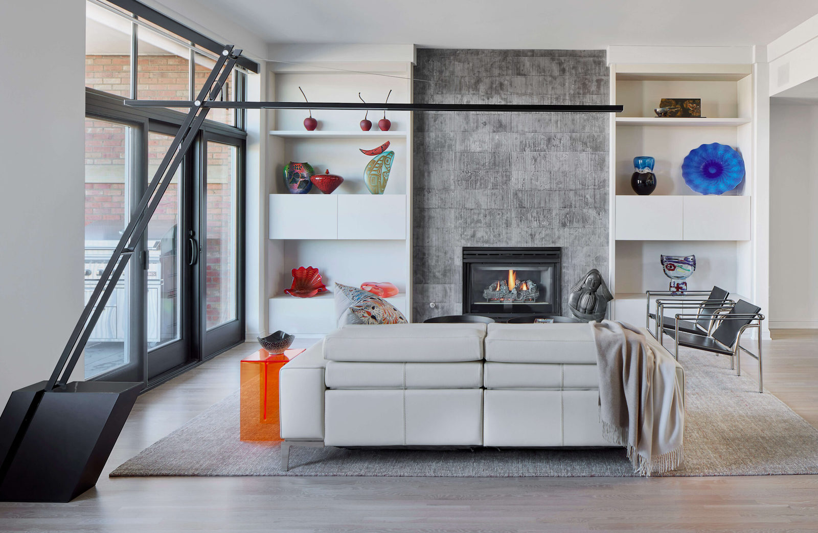 contemporary living room remodel