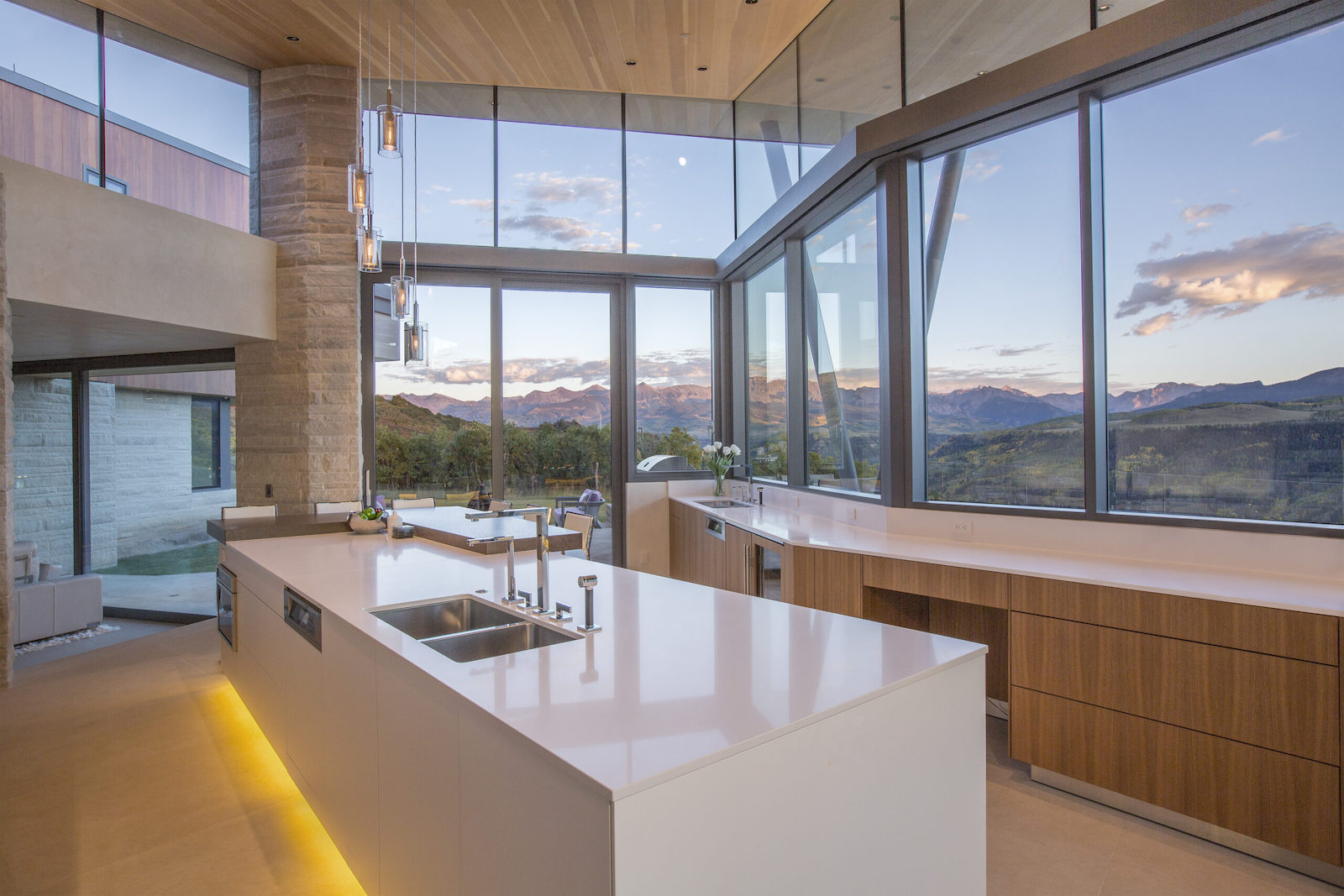 kitchen remodel with view