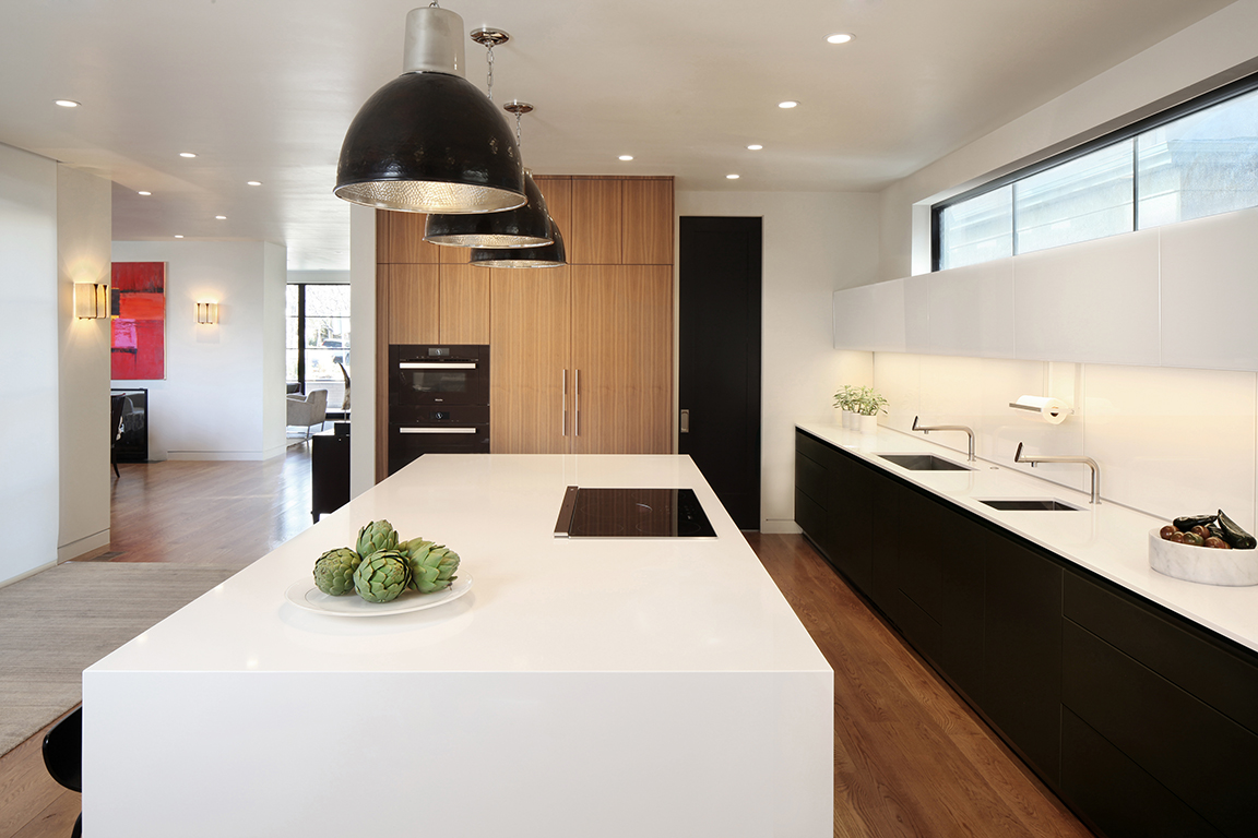 sleek simple kitchen renovation