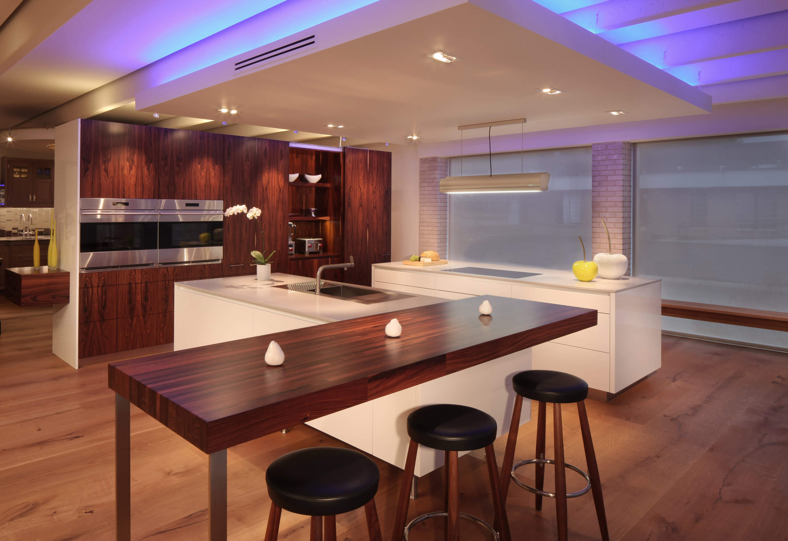 unique lighting in kitchen