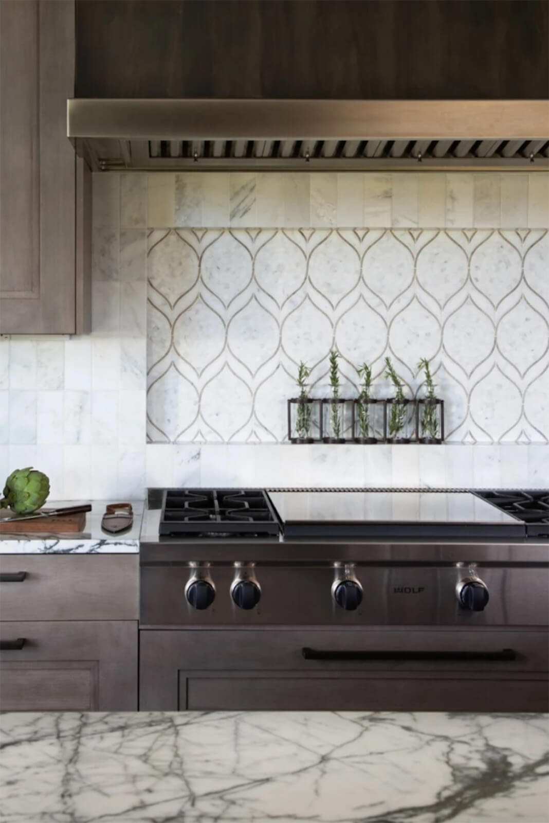 enhance kitchen design textural elements